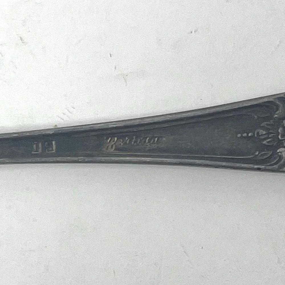 Vintage Silverplate Spoons Lot of 3 Rogers Bros Oneida 1847‎ 1881 Floral Ornate